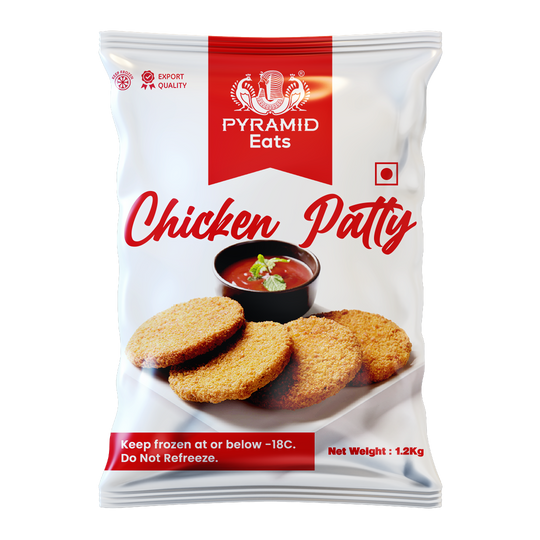 Frozen Chicken & Veg Burger Patties | Pyramid Eats | Bulk Order ...