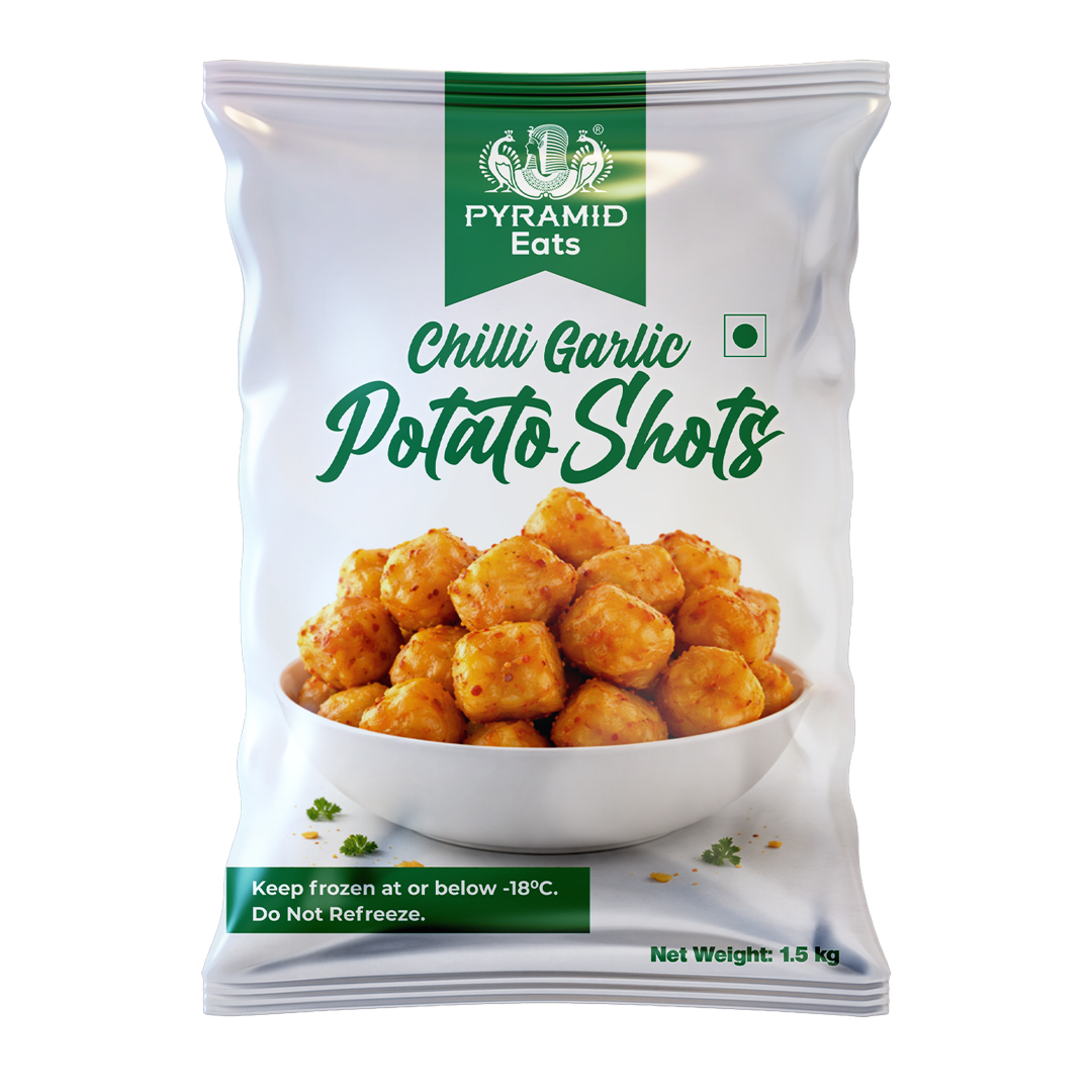 Chilli Garlic Potato Shots (12 Kg)