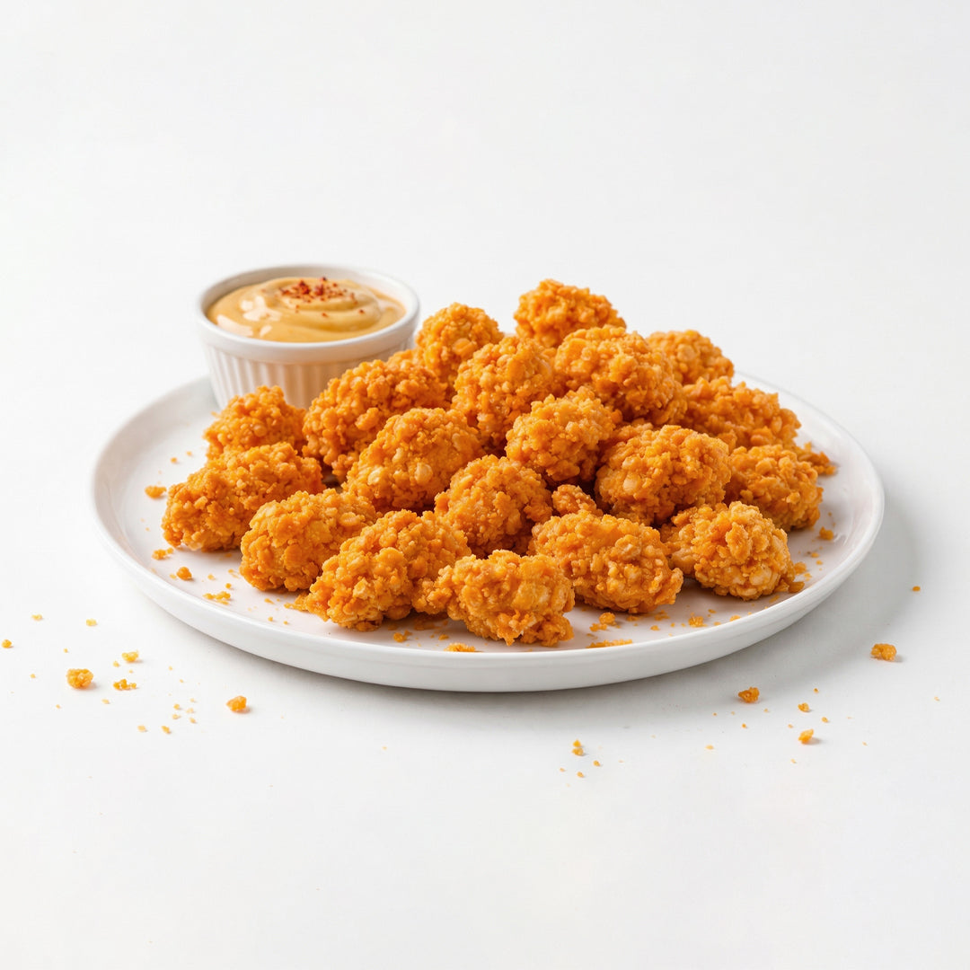 Crispy Chicken Popcorn in A plate