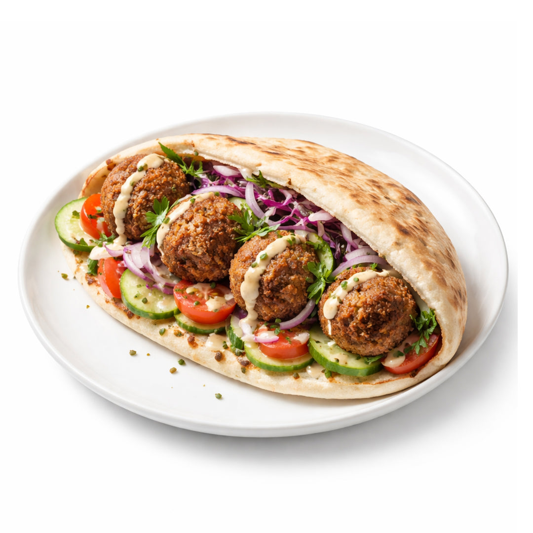 Falafel Kebab in a plate