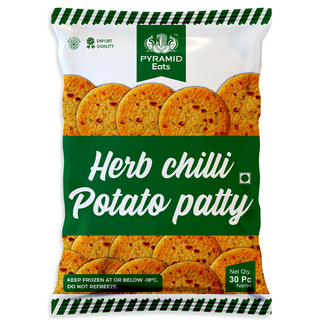 Herb Chilly Potato Patty (12 Kg)