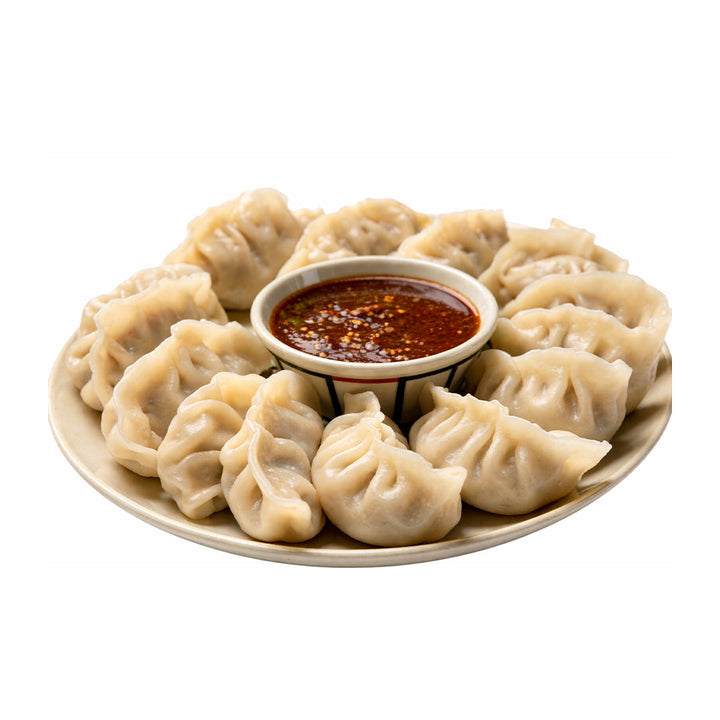 Paneer Momos in a plate 