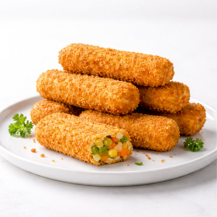 Veg Fingers ready in plate