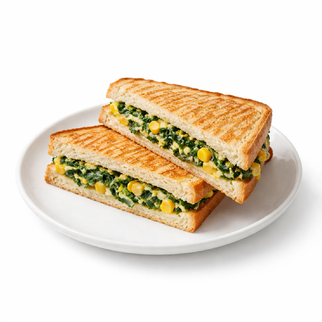 Spinach Corn Filling sandwich
